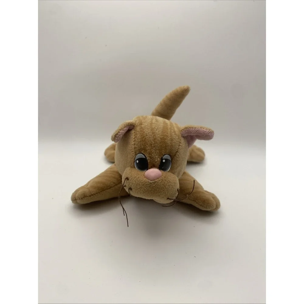Tonka Pound Purries Plush Cat – Vintage 1990s – Orange Tabby – Red Collar